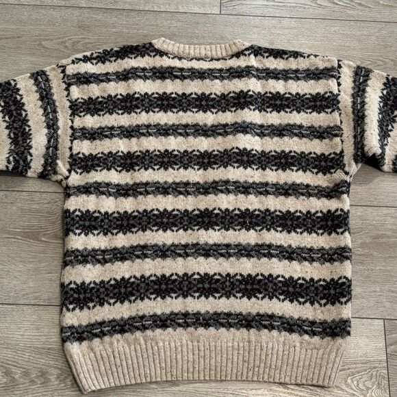 Vintage Jantzen Wool Sweater Mens Large Geometric Pattern Winter 90s Grandpa - Picture 6 of 6